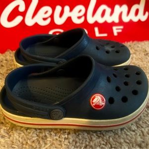 Navy crocband clog crocs